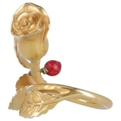 Bague Dior Rose Sculptée En Métal Doré 7 Bague Dior Rose Sculptée En Métal Doré -Outlet Élégance DIOR 696569 4