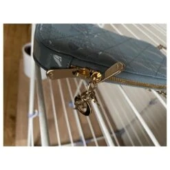 Christian Dior Pochettes Bleu Clair 9 Christian Dior Pochettes Bleu Clair -Outlet Élégance DIOR 707334 3