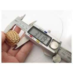 Christian Dior NEUF VINTAGE BOUCLES D'OREILLES DIOR CANNAGE CLIP EN METAL DORE GOLDEN EARRINGS Doré -Outlet Élégance DIOR 708376 5