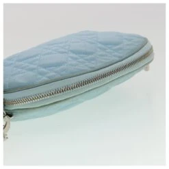 Christian Dior Pochette Lady Dior Canage Agneau Bleu Auth Am3267 14 Christian Dior Pochette Lady Dior Canage Agneau Bleu Auth Am3267 -Outlet Élégance DIOR 710791 5