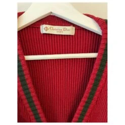 Pull En Laine Rouge Dior -Outlet Élégance DIOR 719324 5