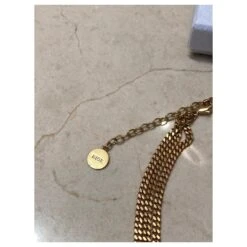 Collier Choker Chaîne CD Christian Dior Bijouterie Dorée -Outlet Élégance DIOR 721157 4