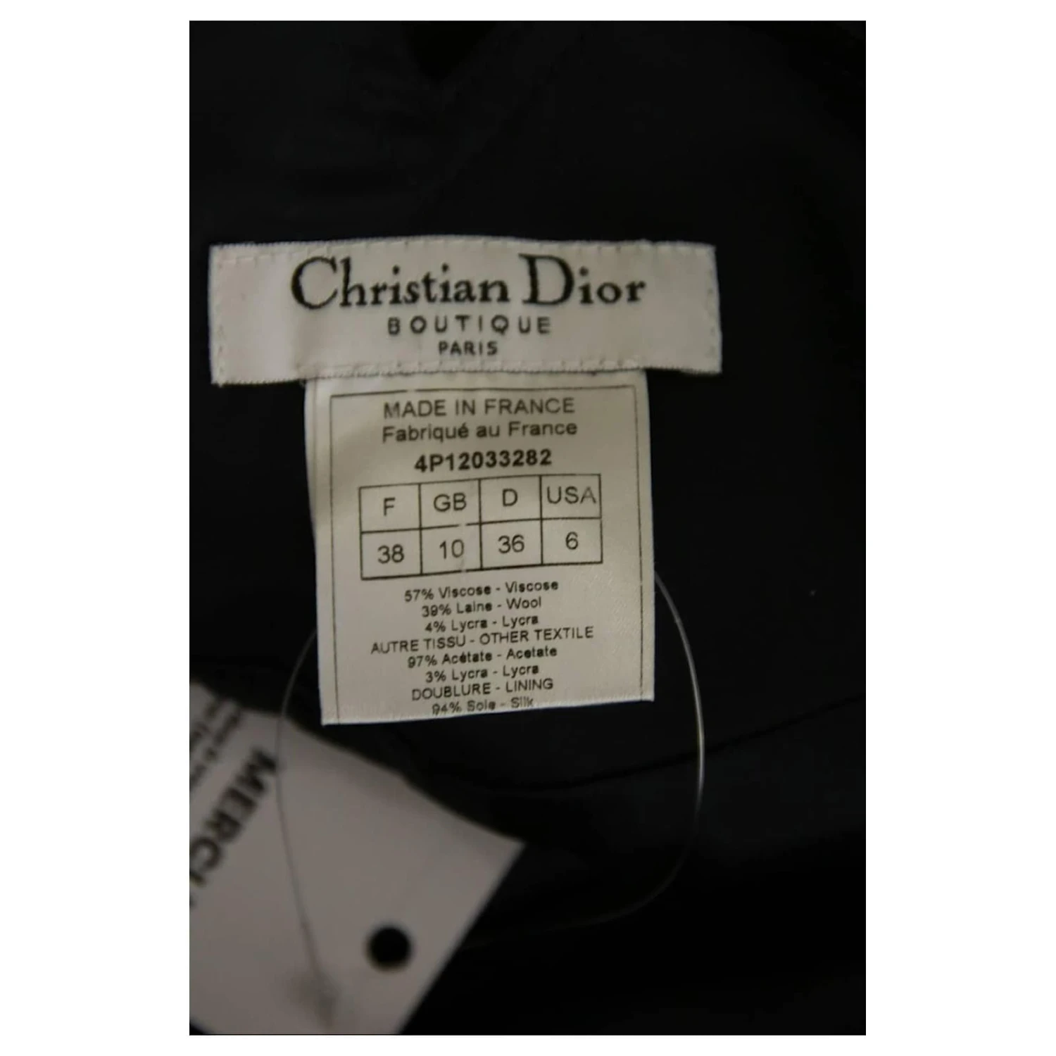 Jupe Dior 38 Bleu 5 Jupe Dior 38 Bleu – Image 5