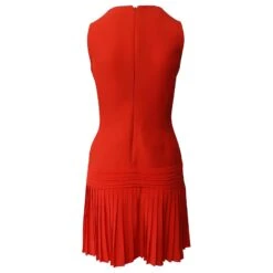 Robe Dior Tennis En Laine Rouge -Outlet Élégance DIOR 729732 3