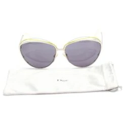 Lunettes De Soleil Torsadées En Caoutchouc Dior Songe Argenté -Outlet Élégance DIOR 733445 7
