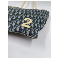 Cabas Dior En Toile Enduite Bleu -Outlet Élégance DIOR 736420 3