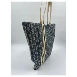 Cabas Dior En Toile Enduite Bleu -Outlet Élégance DIOR 736420 9