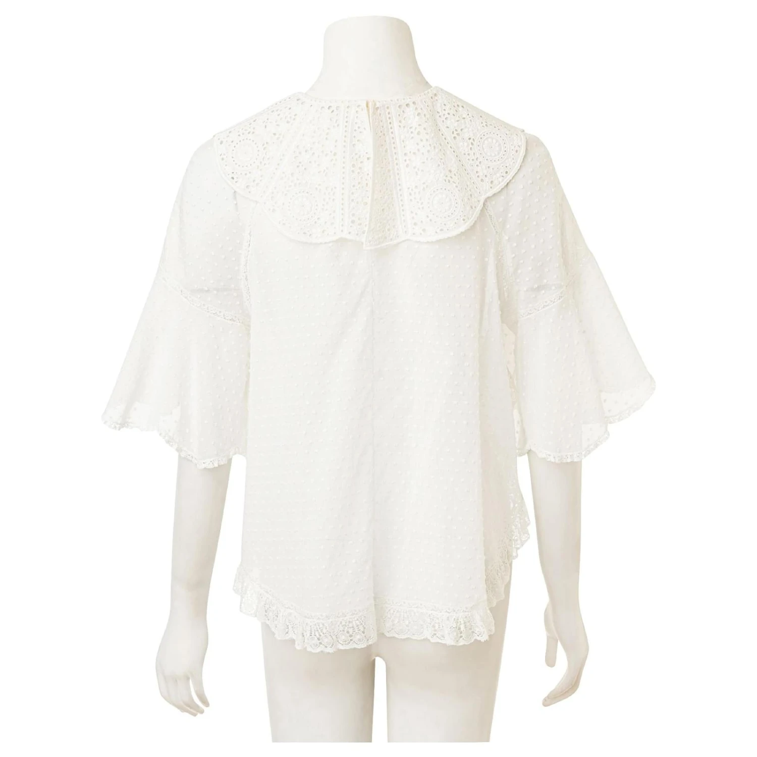 Dior Blouse Brodée Blanc 3 Dior Blouse Brodée Blanc – Image 3