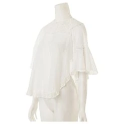 Dior Blouse Brodée Blanc 8 Dior Blouse Brodée Blanc -Outlet Élégance DIOR 740261 4