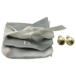 Christian Dior Tribales Clous D'oreilles Abeille Et Étoile En Fausse Perle Blanche Écru -Outlet Élégance DIOR 755809 4