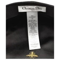 Casquette Militaire Logo Brodé Dior En Poil De Lapin Noir 11 Casquette Militaire Logo Brodé Dior En Poil De Lapin Noir -Outlet Élégance DIOR 757412 6