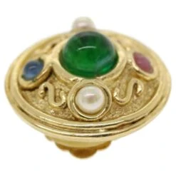 Christian Dior Boucle D'oreille Métal Doré Auth Am3562 -Outlet Élégance DIOR 761954 7