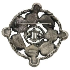 Christian Dior Broche Métal Argenté Auth Am3560 -Outlet Élégance DIOR 761993 3