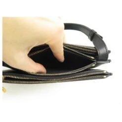 NEUF SAC A MAIN CHRISTIAN DIOR SADDLE TRIO EN CUIR NOIR BLACK HAND BAG NEW -Outlet Élégance DIOR 764983 8