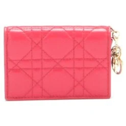 Dior Porte-cartes En Cuir Cannage Rouge 10 Dior Porte-cartes En Cuir Cannage Rouge -Outlet Élégance DIOR 776025 3