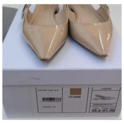 J'Adior Ballerines Slingback Beige -Outlet Élégance DIOR 778188 3