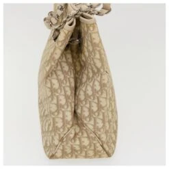 Christian Dior Trotter Canvas Chain Sac à Bandoulière En Cuir PVC Beige Auth Bs3720 -Outlet Élégance DIOR 784268 4