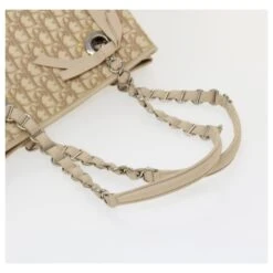 Christian Dior Trotter Canvas Chain Sac à Bandoulière En Cuir PVC Beige Auth Bs3720 -Outlet Élégance DIOR 784268 7