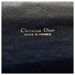 Christian Dior Sac à Main Vintage Blue Logo Tapestry Canvas Clutch Bag Bleu 11 Christian Dior Sac à Main Vintage Blue Logo Tapestry Canvas Clutch Bag Bleu -Outlet Élégance DIOR 786643 6
