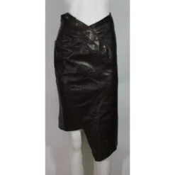 Christian Dior Jupe Cuir Marron 12 Christian Dior Jupe Cuir Marron -Outlet Élégance DIOR 78767 1