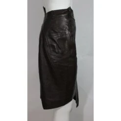 Christian Dior Jupe Cuir Marron 15 Christian Dior Jupe Cuir Marron -Outlet Élégance DIOR 78767 6