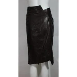 Christian Dior Jupe Cuir Marron 16 Christian Dior Jupe Cuir Marron -Outlet Élégance DIOR 78767 8