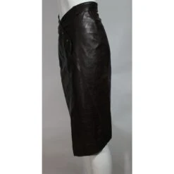 Christian Dior Jupe Cuir Marron 17 Christian Dior Jupe Cuir Marron -Outlet Élégance DIOR 78767 9