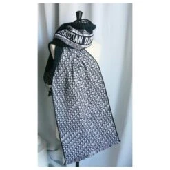 CHRISTIAN DIOR - Echarpe Réversible Dior Oblique University TU Bleu Marine -Outlet Élégance DIOR 788836 3