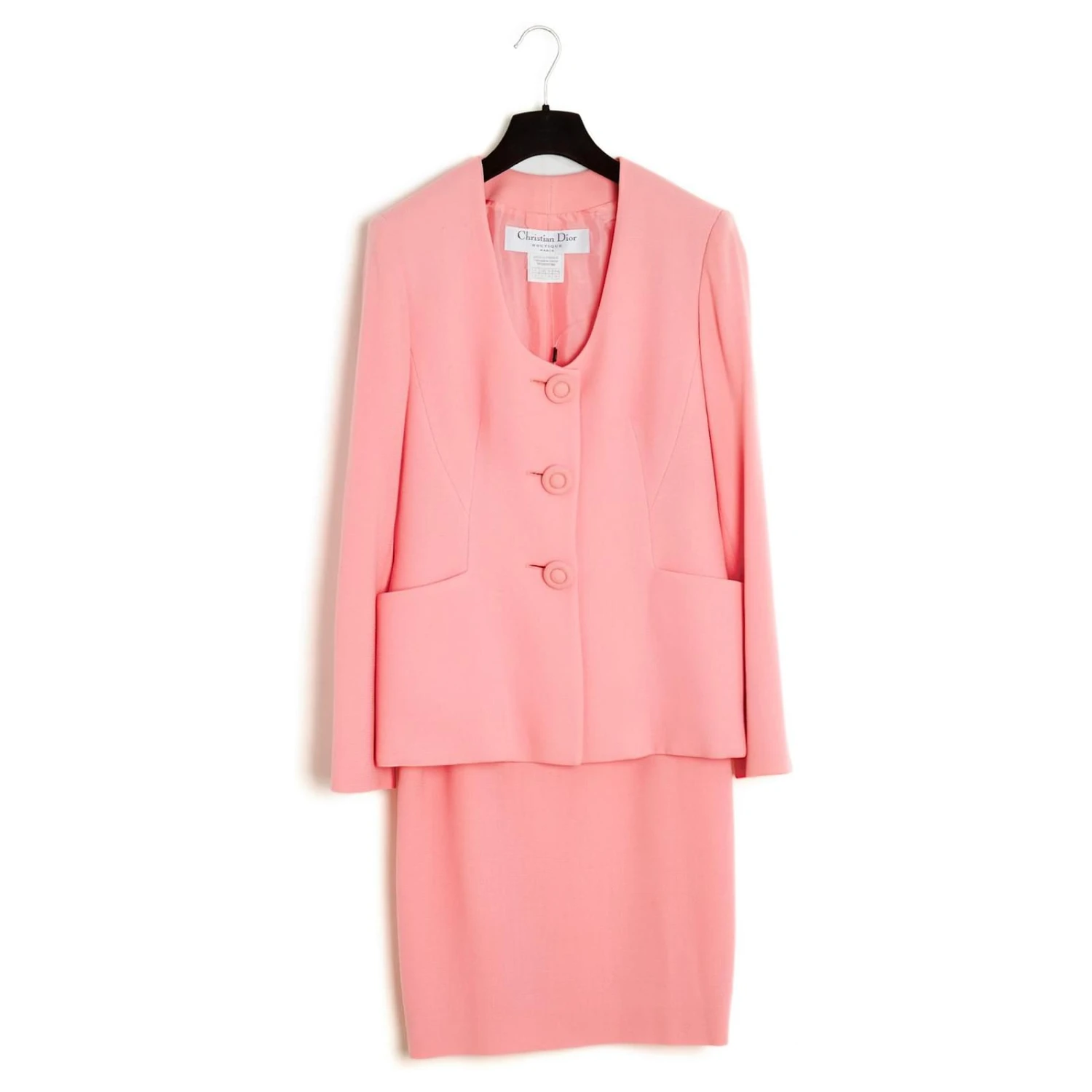 Christian Dior 07P GALLIANO PINK JACKET FR40 SUIT Rose 2 Christian Dior 07P GALLIANO PINK JACKET FR40 SUIT Rose – Image 2