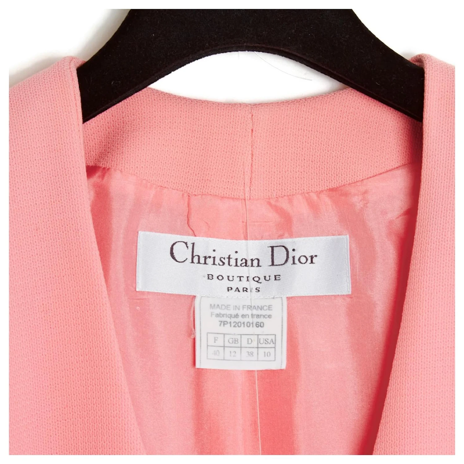 Christian Dior 07P GALLIANO PINK JACKET FR40 SUIT Rose 5 Christian Dior 07P GALLIANO PINK JACKET FR40 SUIT Rose – Image 5