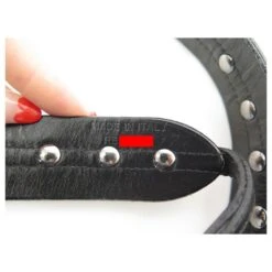 CEINTURE CHRISTIAN DIOR BOUCLE LOGO CD T85 EN CUIR NOIR CLOUTE STUDDED BELT -Outlet Élégance DIOR 797201 6