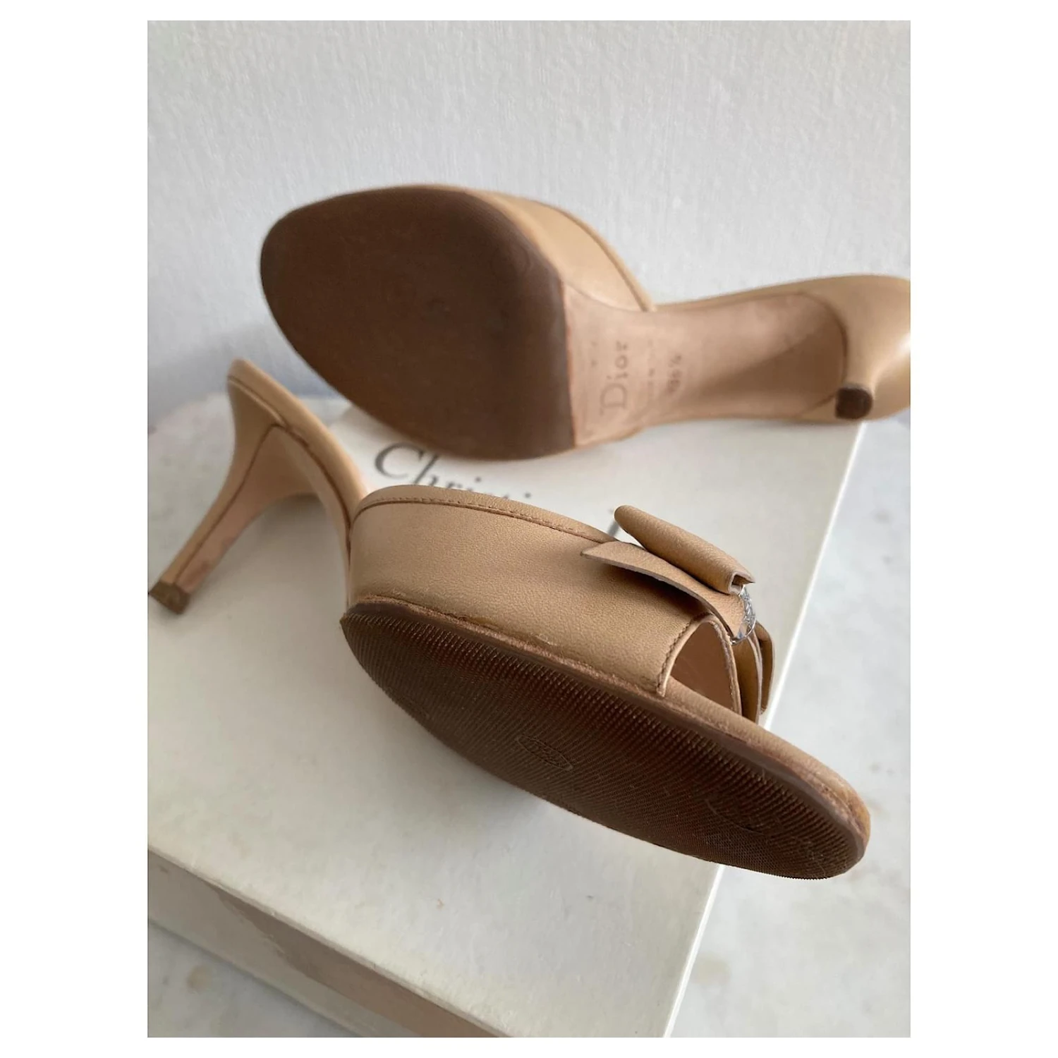 Dior Mules Beige 2 Dior Mules Beige – Image 2