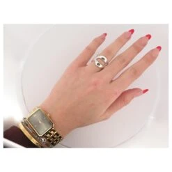 BAGUE CHRISTIAN DIOR T52 EN ARGENT MASSIF 925 ARGENTE SILVER JEWEL RING Argenté -Outlet Élégance DIOR 801991 10