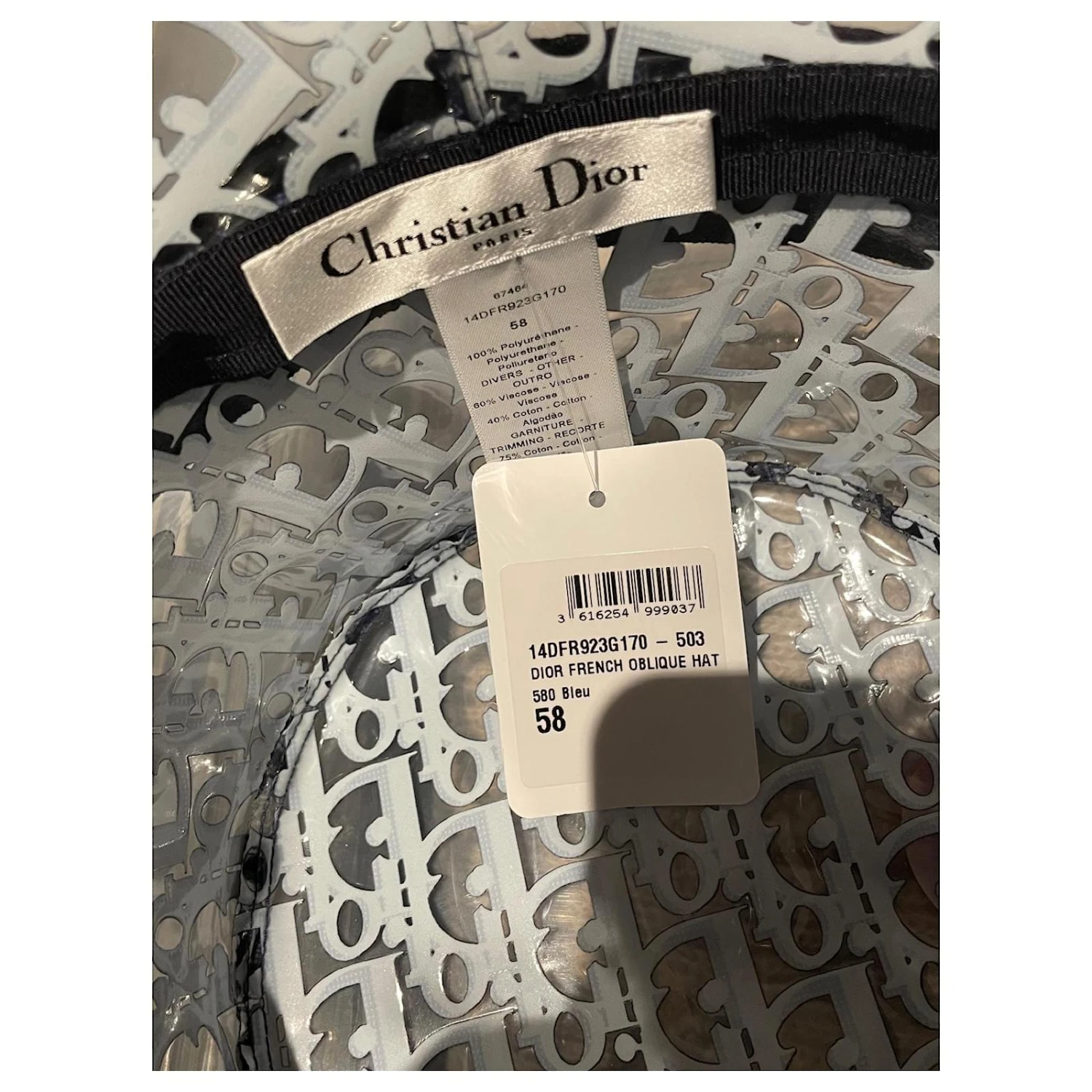 Christian Dior Chapeaux Bleu 5 Christian Dior Chapeaux Bleu – Image 5