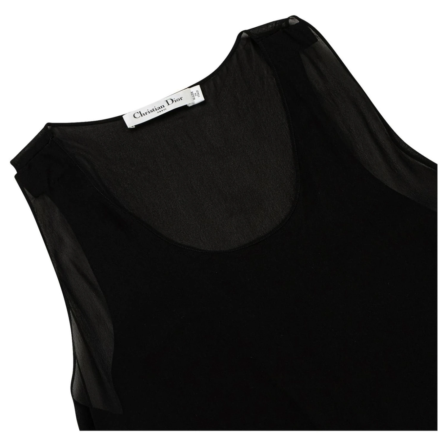 Dior Camisole Transparente Noir 5 Dior Camisole Transparente Noir – Image 5
