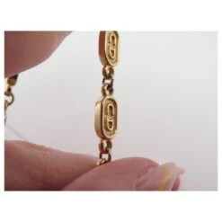 VINTAGE COLLIER CHRISTIAN DIOR LOGO CD EN METAL DORE 40-45 CM GOLDEN NECKLACE Doré -Outlet Élégance DIOR 808075 3