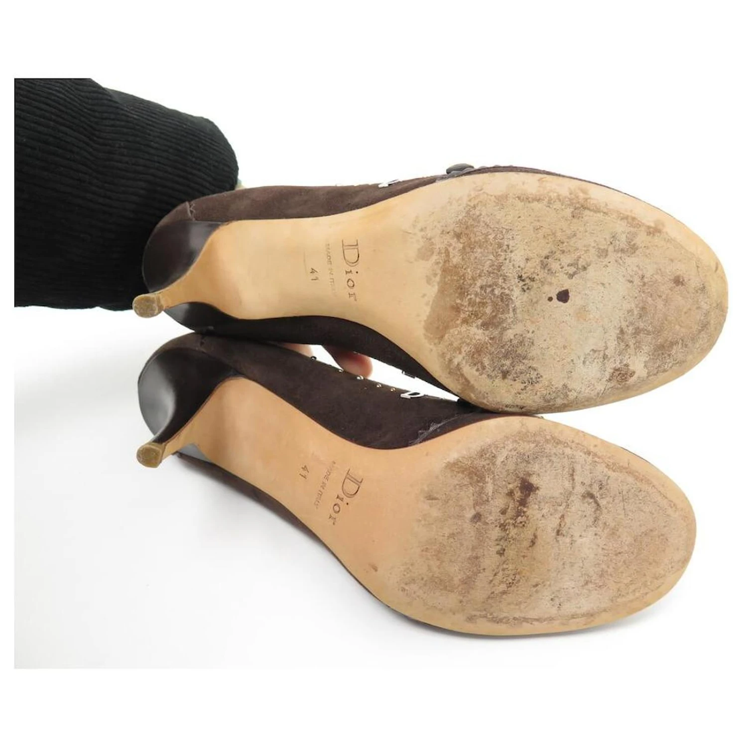 CHAUSSURES CHRISTIAN DIOR ESCARPINS 41 DAIM MARRON BROWN DEER COURT SHOES 3 CHAUSSURES CHRISTIAN DIOR ESCARPINS 41 DAIM MARRON BROWN DEER COURT SHOES – Image 3