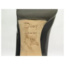 CHAUSSURES CHRISTIAN DIOR ESCARPINS EN CUIR VERNI 39 BLACK PUMPS SHOES Noir -Outlet Élégance DIOR 820964 4