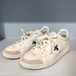 Baskets DIOR T.UE 36 Cuir De Vachette Blanc -Outlet Élégance DIOR 822475 3