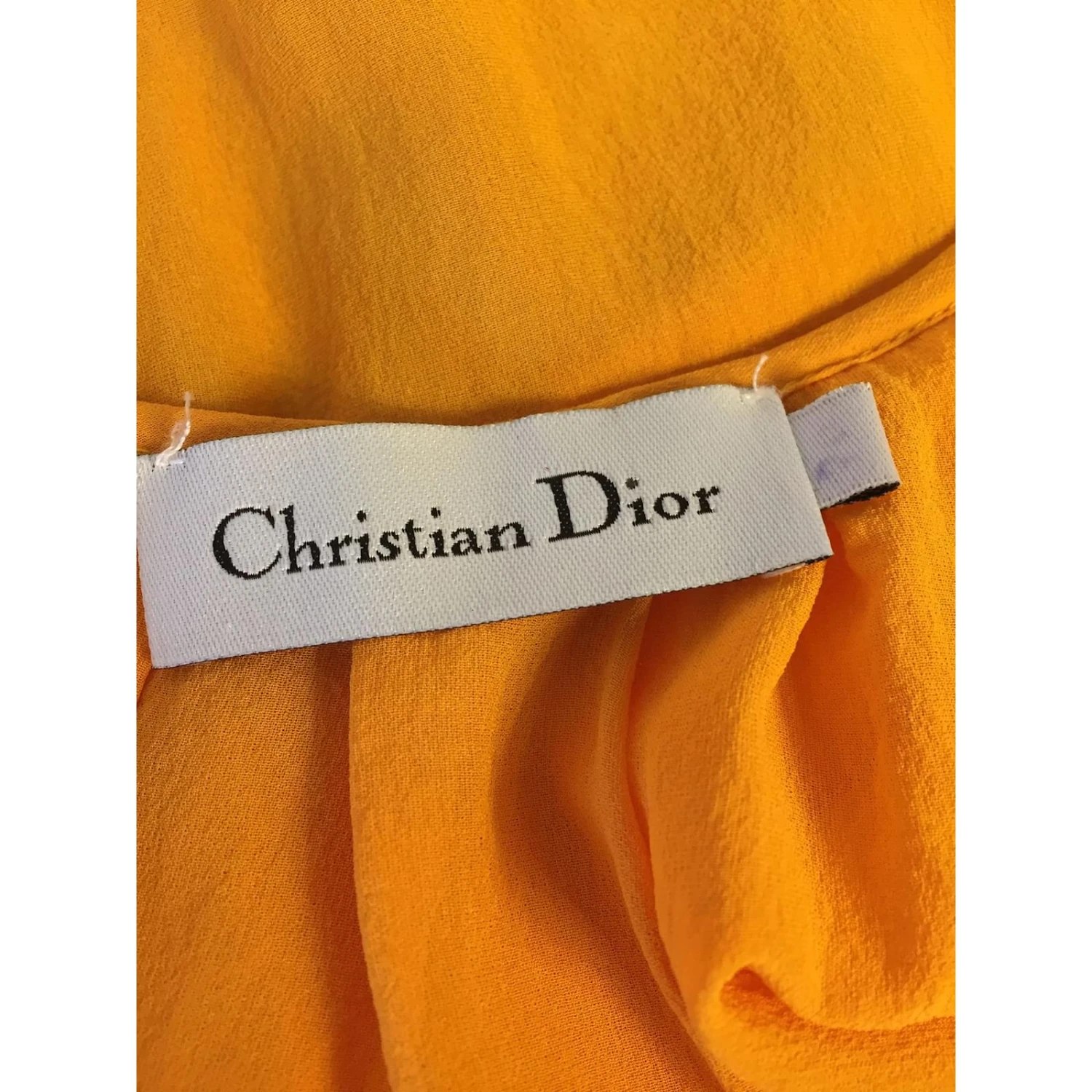 Robes DIOR T.International S Synthétique Jaune 4 Robes DIOR T.International S Synthétique Jaune – Image 4