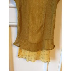 Hauts DIOR T.fr 36 Silk Jaune -Outlet Élégance DIOR 825670 3