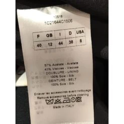 Robes DIOR T.International L Viscose Noir -Outlet Élégance DIOR 827257 6