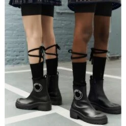 DIOR Bottines T.UE 36 Cuir De Vachette Noir -Outlet Élégance DIOR 827619 10