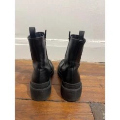 DIOR Bottines T.UE 36 Cuir De Vachette Noir -Outlet Élégance DIOR 827619 6