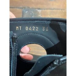 DIOR Bottines T.UE 36 Cuir De Vachette Noir -Outlet Élégance DIOR 827619 8