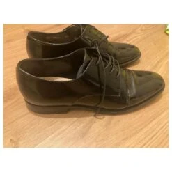 Derbies à Lacets Vernis Dior Noir -Outlet Élégance DIOR 829186 7