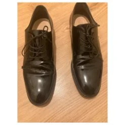 Derbies à Lacets Vernis Dior Noir -Outlet Élégance DIOR 829186 8