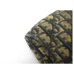 VINTAGE POCHETTE CHRISTIAN DIOR TOILE MONOGRAMME OBLIQUE BLEU TROUSSE POUCH Bleu Marine -Outlet Élégance DIOR 829540 9