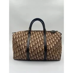 Sac Dior Boston En Toile Marron -Outlet Élégance DIOR 831765 4