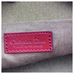 Christian Dior Sac à Main En Toile à Logo Rouge Vintage -Outlet Élégance DIOR 833773 7